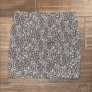 FREE PEOPLE cheetah mini skirt